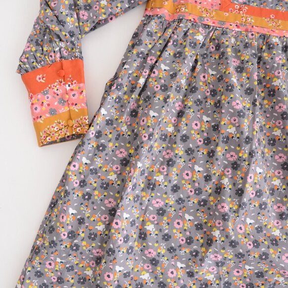 CeliaB BuckEye Tree Puff Sleeve Multicolor Floral Mini Dress S - Picture 8 of 16